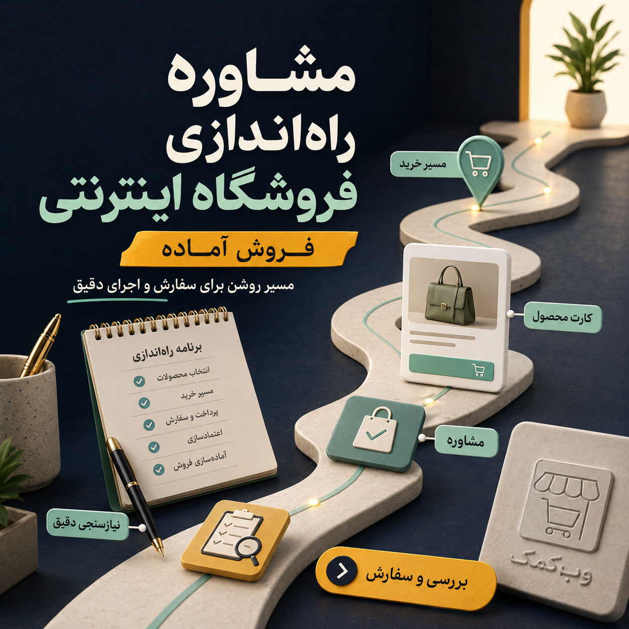 مشاوره راهاندازی فروشگاه اینترنتی برای شروع فروش آنلاین با مسیر درست