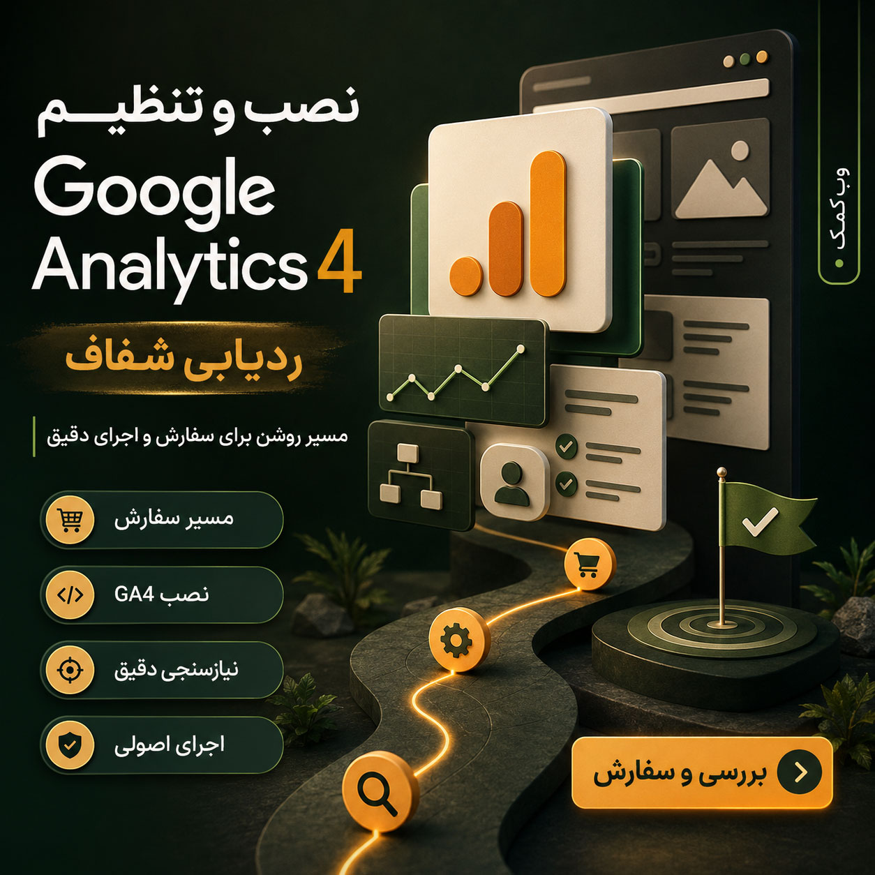 نصب و تنظیم Google Analytics 4 برای تحلیل رفتار کاربران و مسیرهای تبدیل سایت
