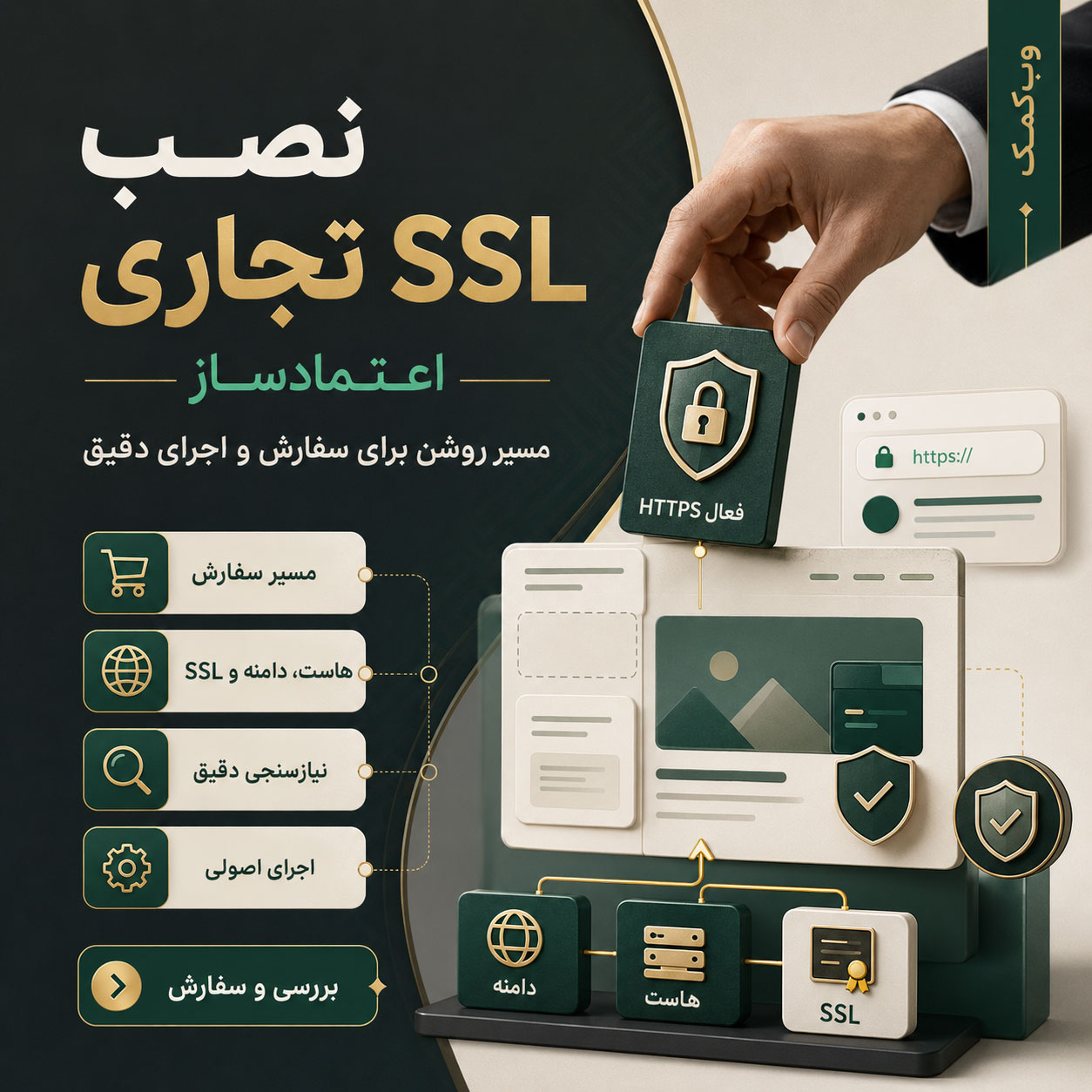 نصب SSL تجاری برای فعالسازی HTTPS معتبر و افزایش اعتماد کاربران