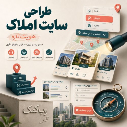 طراحی سایت املاک برای نمایش فایلها و جذب مشتری ملکی