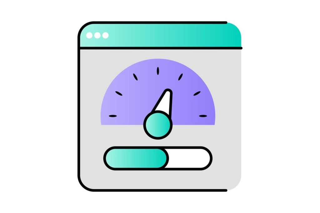 تصویر افزایش سرعت سایت با نمایشگر سرعت و نوار عملکرد صفحه