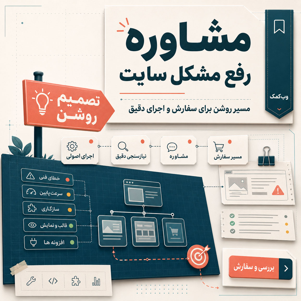 مشاوره رفع مشکل سایت برای تشخیص خطاها و انتخاب مسیر درست عیبیابی