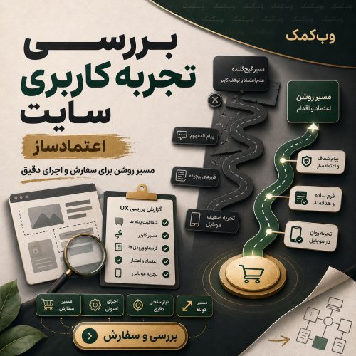 بررسی تجربه کاربری سایت برای شناسایی موانع تبدیل